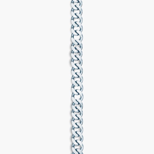Łańcuszek Savicki 2,5mm: białe złoto 585, pancerka